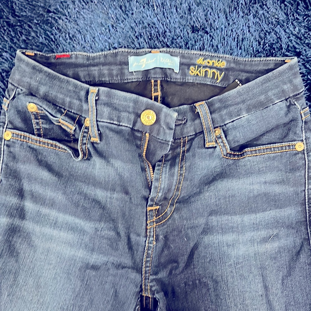 7 For All Mankind B(air) Skinny Ankle Size 25